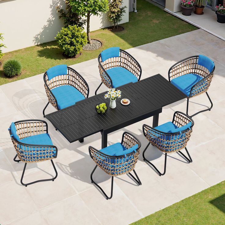 COSTWAY Patio Table and Chairs